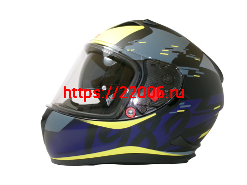 Шлем TVS RACING (Индия) STREET D/V DULL BLACK M.BLUE размер L, + пинлок в комплекте, очки фото 2 Шлем TVS RACING (Индия) STREET D/V DULL BLACK M.BLUE размер L, + пинлок в комплекте, очки фото 2