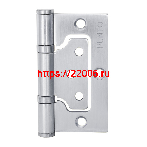 Петля Punto (Пунто) универсальная без врезки IN3200W SC (200-2B 75x2,5) мат. хром