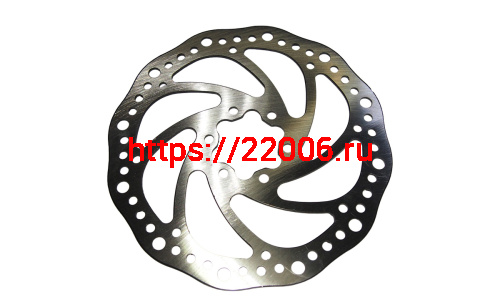 Диск тормозной для велосипеда 160мм 6 отв. (DSL-04) фото 2
