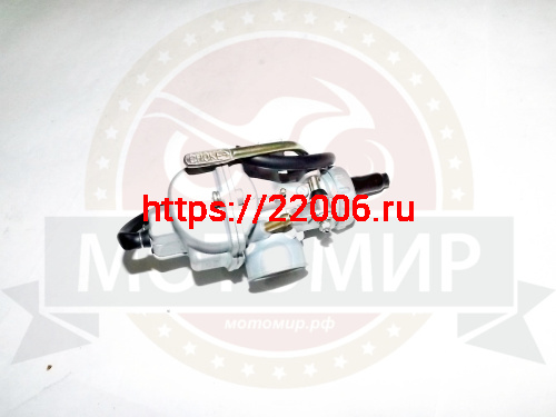 Карбюратор PZ16 Альфа, Дельта 50-90 см3 флажок металл (ПИТ БАЙК) (d16мм D32мм) фото 3