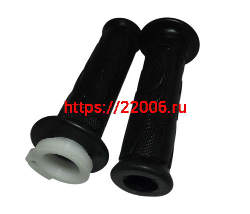 Ручка руля правая (газа) COBRA SRM в сборе (с резинкой) + руля левая (резинка) (45050138 + 45060132) фото 2