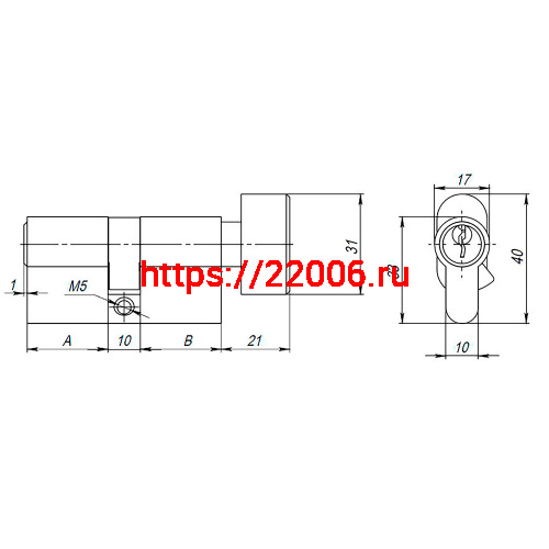 Цилиндровый Ajax (Аякс) механизм (AX102/70) AX1002Knob70 (30+10+30) CP хром с вертушкой фото 3 Цилиндровый Ajax (Аякс) механизм (AX102/70) AX1002Knob70 (30+10+30) CP хром с вертушкой фото 3