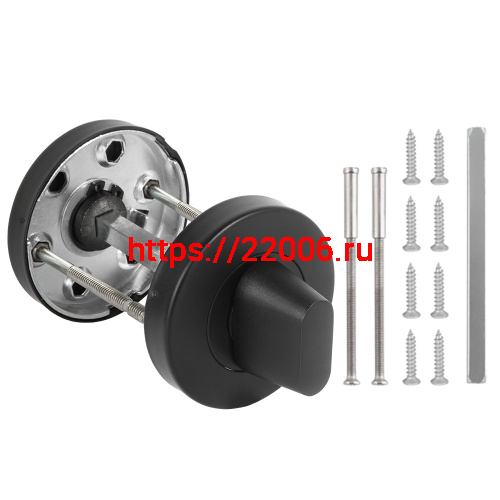 Ручка Fuaro (Фуаро) поворотная BK6.R.DSS201-02 (DSS-02-BK6) (INOX 201) BLACK фото 3