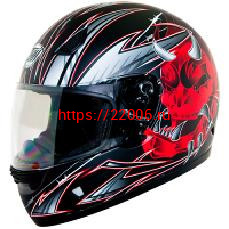 Мотошлем THH TS-38 №5 black/red (L) Мотошлем THH TS-38 №5 black/red (L)