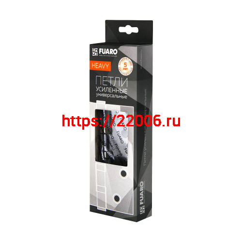 Петля Fuaro (Фуаро) универсальная HEAVY IN4400U GR (графит) 100х75х3 мм фото 2