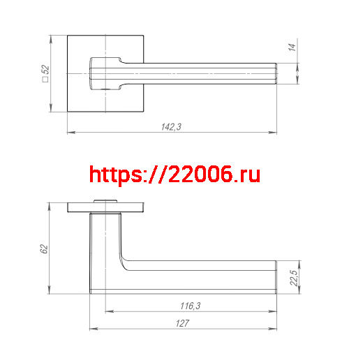 Ручка Ajax (Аякс) раздельная K.JS51.MARCO (MARCO JS) CP-8 хром фото 2 Ручка Ajax (Аякс) раздельная K.JS51.MARCO (MARCO JS) CP-8 хром фото 2