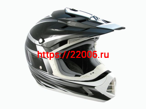 Мотошлем THH TX-12 №17 black/silver (M) Мотошлем THH TX-12 №17 black/silver (M)