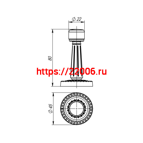 Упор Armadillo (Армадилло) дверной настенный DH033 CL/AS-9 Античное серебро фото 2